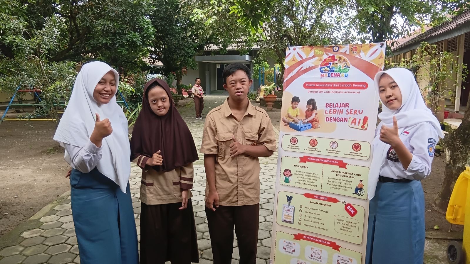 Kolaborasi MABENA.KU dan SLB Negeri 1 Bantul dalam Mendukung Pembelajaran Anak Down Syndrome